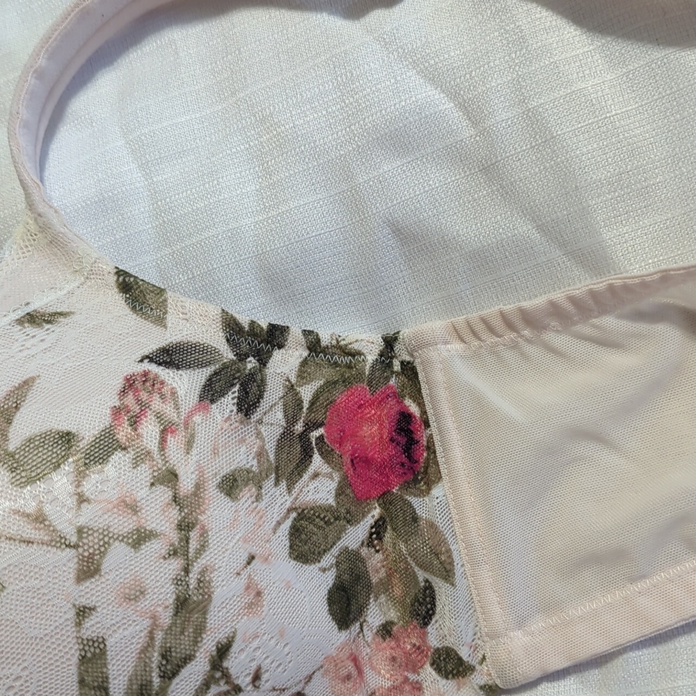 Cacique white with flowers balconet bra - Picture 4 of 4